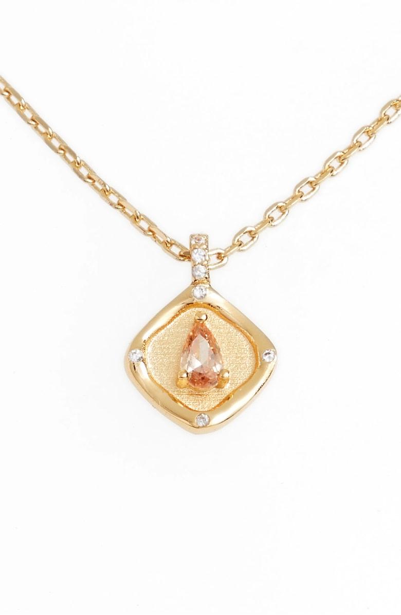 November Necklace | 14K GOLD PLATED BRASS