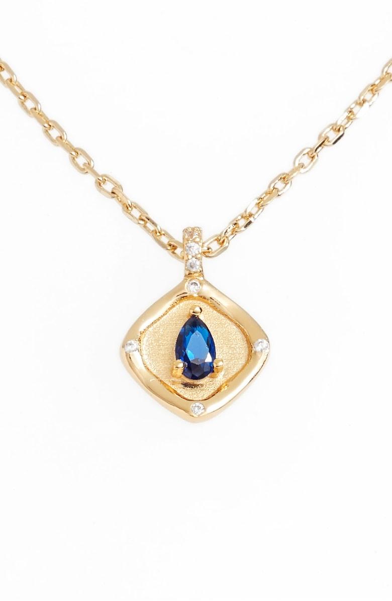 September Necklace | 14K GOLD PLATED BRASS