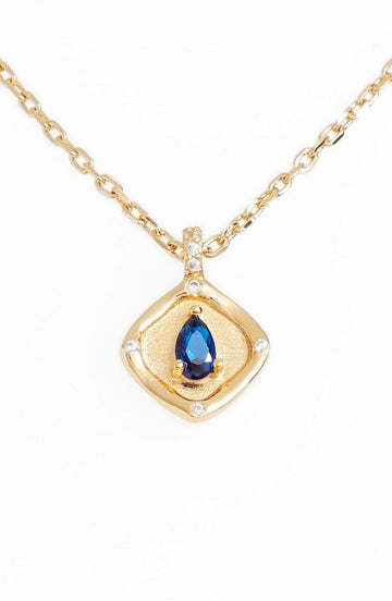 September Necklace | 14K GOLD PLATED BRASS