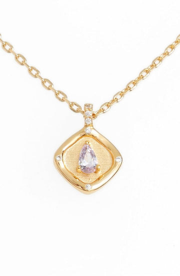June Necklace |14K GOLD PLATED BRASS