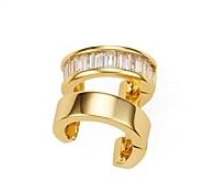 Double Baguette Ear Cuff