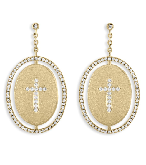FAITH MEDALLION EARRINGS