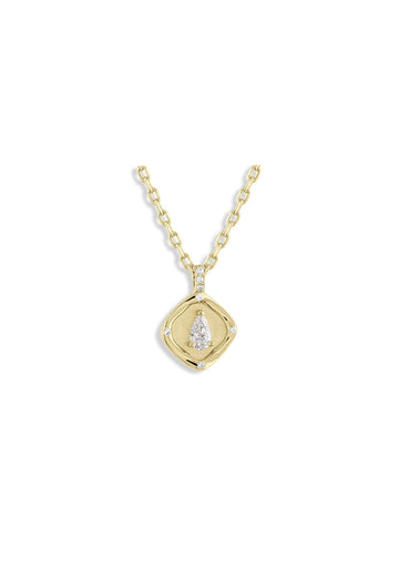 April Necklace | 14K Gold Plated Brass