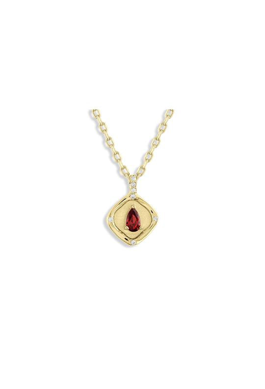 January Necklace | 14K GOLD PLATED BRASS