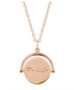 Peace Necklace | rose gold plated brass