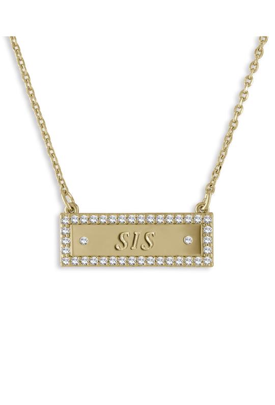 Sisters Necklace | rose gold plated brass