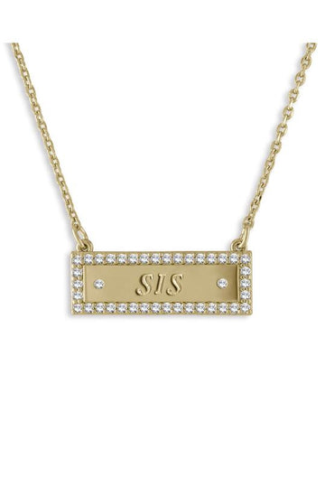 Sisters Necklace | rose gold plated brass