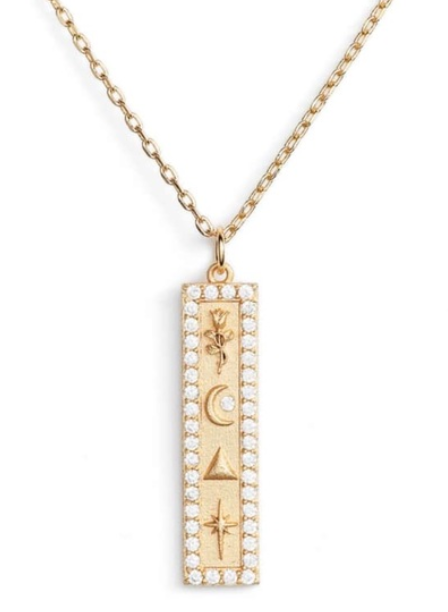 VERTICAL SYMBOL NECKLACE - GOLD
