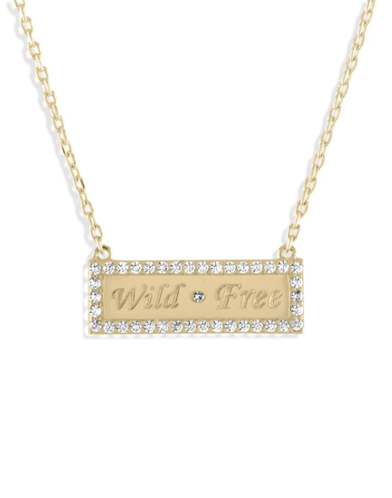 Wild and Free Bar Necklace