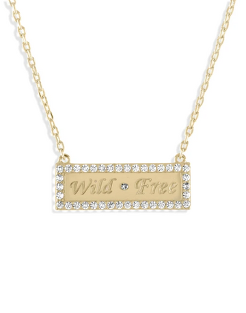 Wild and Free Bar Necklace
