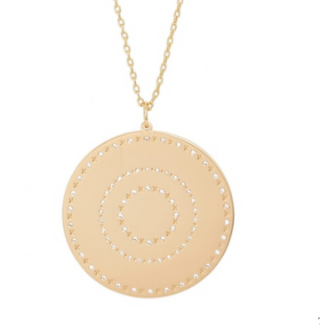 XOXO Pendant | rose gold plated brass