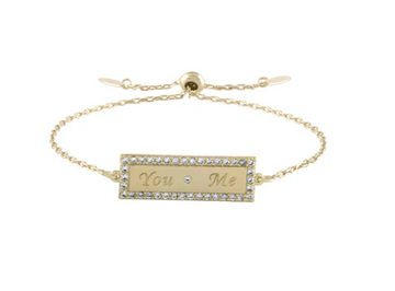You and Me Bar Bracelet