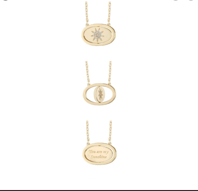 You Are My Sunshine Flip Necklace